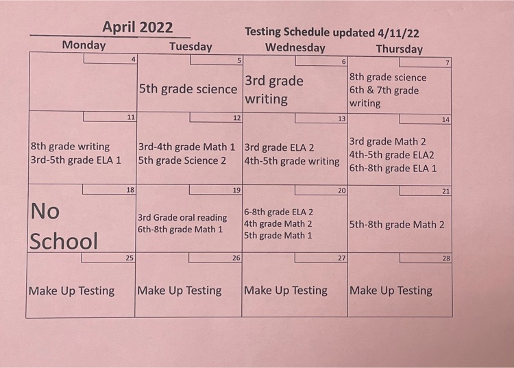 4/11/22 testing calendar